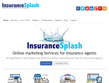 Tablet Screenshot of insurancesplash.com